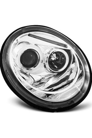 Fari Angel Eyes Volkswagen New Beetle 98-05 Chrome