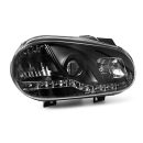 Coppia di fari a Led stile luce diurna Volkswagen Golf IV 97-03 Neri