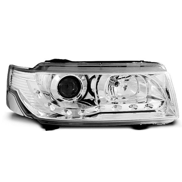 Coppia di fari a Led stile luce diurna Volkswagen Passat B4 93-97 Chrome