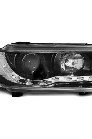 Coppia di fari a Led stile luce diurna Volkswagen Passat B4 93-97 Neri