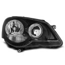 Fari Angel Eyes Volkswagen Polo 9N3 05-09 Neri