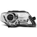 Coppia di fari a Led stile luce diurna Volkswagen Passat B6 3C 05-10 Chrome