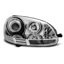 Fari Angel Eyes CCFL Volkswagen Golf V 03-08 Chrome