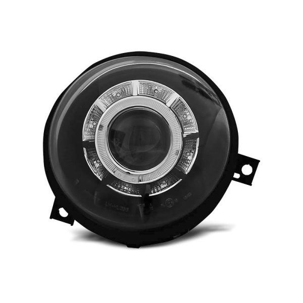 Coppia di fari a Led stile luce diurna Volkswagen Lupo 98-05 Neri