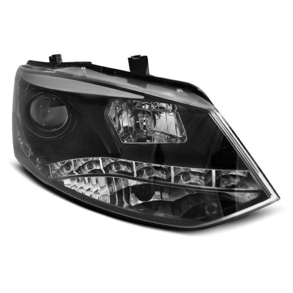 Fari Led vera luce diurna Volkswagen Polo 6R 09-14 Neri