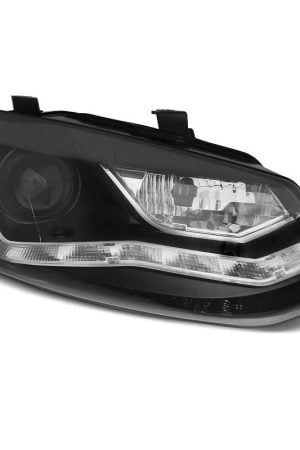 Fari Led stile luce diurna Volkswagen Polo 6R 09-14 Neri