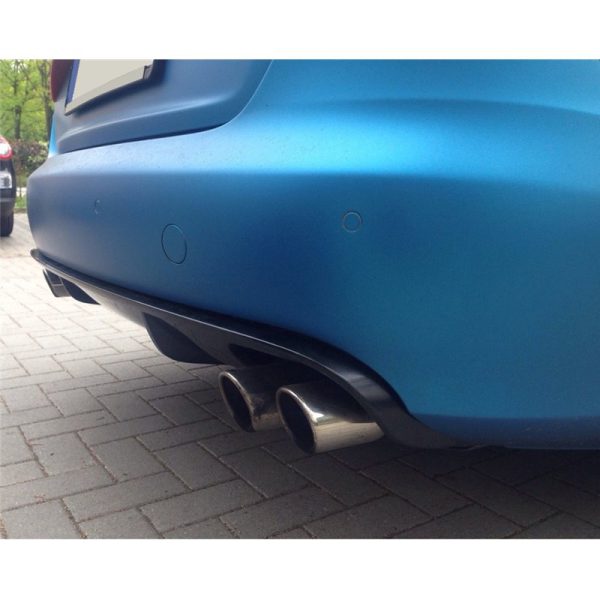 Spoiler estrattore sottoparaurti posteriore 2 uscite larghe AUDI A4 B8 07+