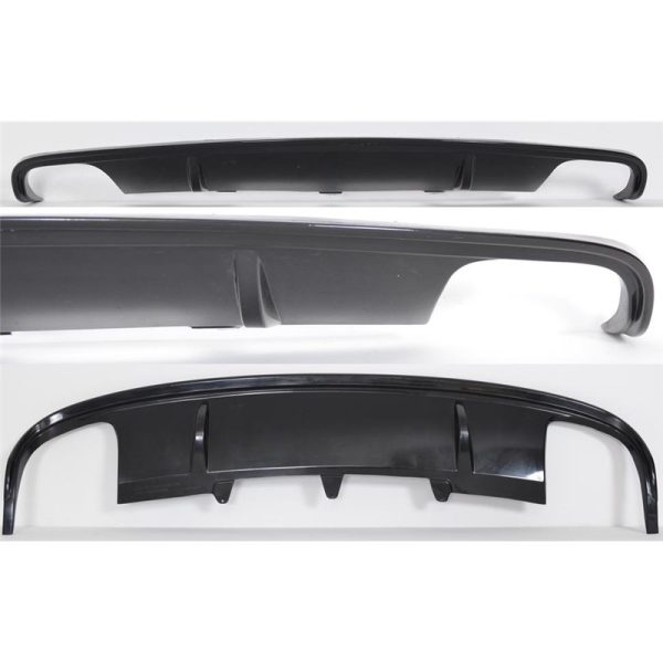 Spoiler estrattore sottoparaurti posteriore 2 uscite larghe AUDI A4 B8 07+