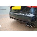 Spoiler estrattore sottoparaurti posteriore 2 uscite larghe AUDI A4 B8 07+