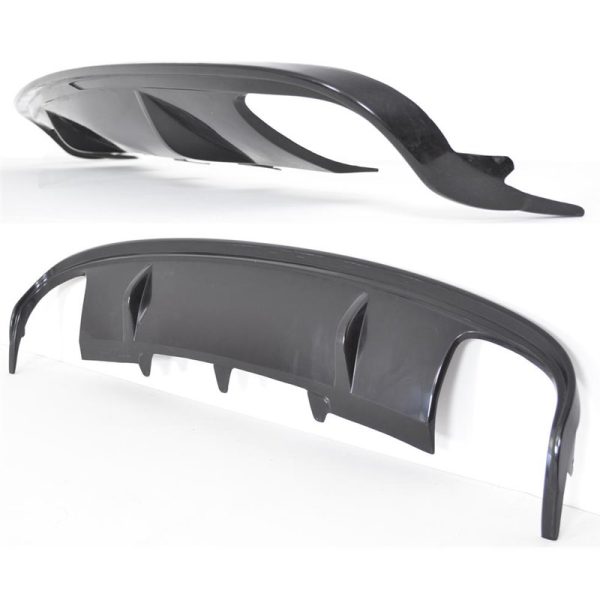 Spoiler estrattore sottoparaurti posteriore 2 uscite larghe AUDI A4 B8 07+