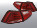 Coppia fari Led Bar posteriori Volkswagen Golf VII 13- Rossi e Bianchi