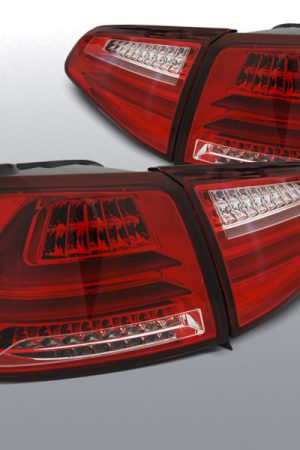 Coppia fari Led Bar posteriori Volkswagen Golf VII 13- Rossi e Bianchi