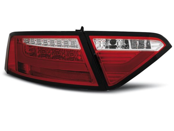 Coppia fari Led Bar posteriori Audi A5 8V Coupe 07-11 Rossi e bianchi