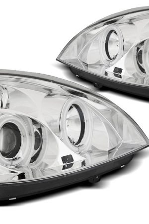 Fari Angel Eyes CCFL Renault Clio 01-05 Chrome