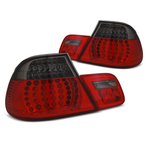 Coppia fari LED posteriori BMW Serie 3 E46 Coupe 03-06 Rosso Fumè