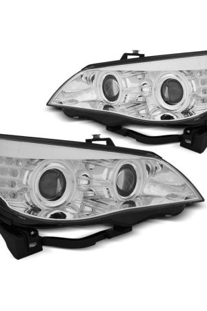 Fari CCFL Angel Eyes BMW Serie 5 E60 / E61 03-07 Chrome