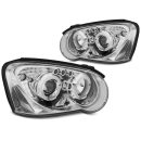 Fari Angel Eyes Subaru Impreza 03-05 Chrome