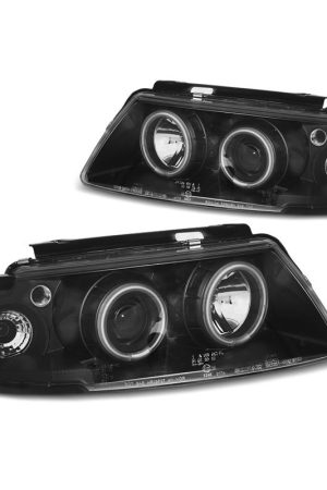 Fari CCFL Angel Eyes Volkswagen Passat B5 3B 96-00 Neri