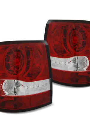 Coppia fari Led posteriori Land Rover Range Rover Sport 05-09 Rossi e Bianchi