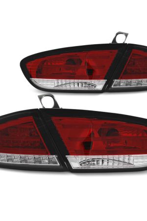 Coppia fari LED posteriori Seat Leon 09-13 Rossi e Bianchi