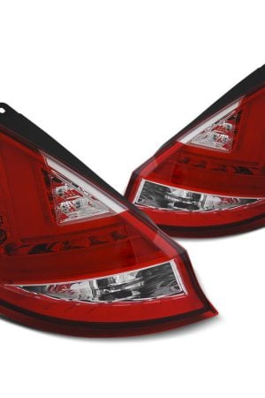 Coppia fari Led Bar posteriori Ford Fiesta 08-12 Rossi e Bianchi