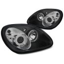 Fari CCFL Angel Eyes Mercedes SLK R170 96-04 Neri