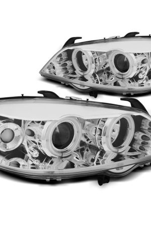 Coppia di fari CCFL Angel Eyes Opel Astra G 97-04 Chrome