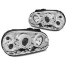 Fari CCFL Angel Eyes Volkswagen Golf IV 97-03 Chrome