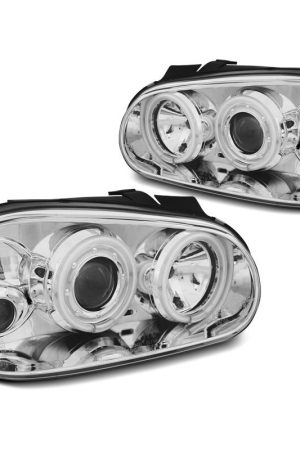 Fari CCFL Angel Eyes Volkswagen Golf IV 97-03 Chrome