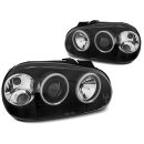 Fari CCFL Angel Eyes Volkswagen Golf IV 97-03 Neri