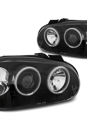 Fari CCFL Angel Eyes Volkswagen Golf IV 97-03 Neri