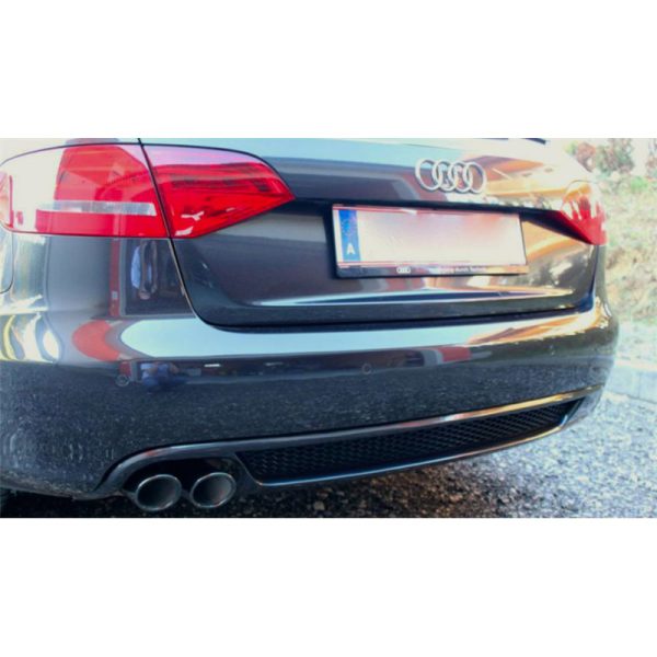 Spoiler estrattore sottoparaurti posteriore 1 uscita larga AUDI A4 B8 07+