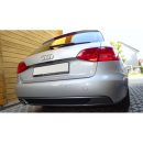 Spoiler estrattore sottoparaurti posteriore 1 uscita larga AUDI A4 B8 07+