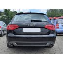 Spoiler estrattore sottoparaurti posteriore 2 uscite AUDI A4 B8 08-11 S-Line Look