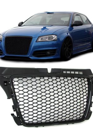 Audi A3 8P 08-12 Griglia nido d'ape stile RS3 nera