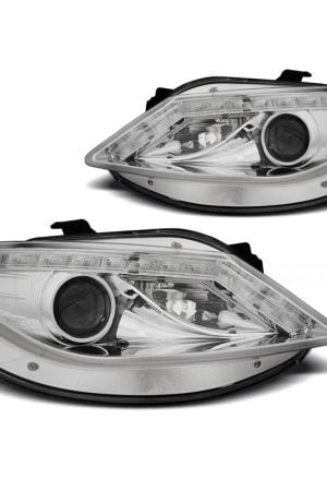 Fari Led stile luce diurna Seat Ibiza 6J 08-12 Chrome