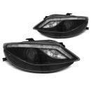 Fari Led stile luce diurna Seat Ibiza 6J 08-12 Neri