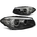 Fari anteriori Xenon e DRL vera luce diurna BMW F10-F11 10-13 Black