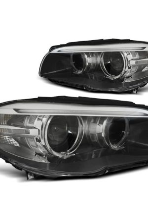 Fari anteriori Xenon e DRL vera luce diurna BMW F10-F11 10-13 Black