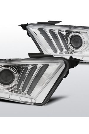 Fari Angel Eyes Ford Mustang V 10-13 Chrome