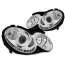 Coppia di fari LED stile luce diurna Mercedes Clk W209 03-10 Chrome