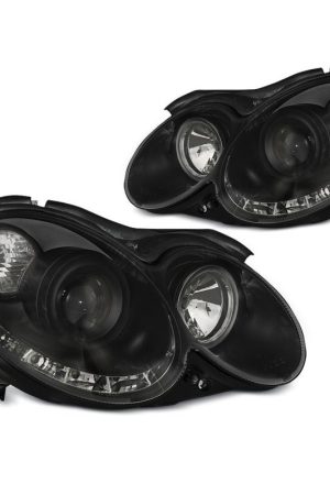 Coppia di fari LED stile luce diurna Mercedes Clk W209 03-10 Chrome