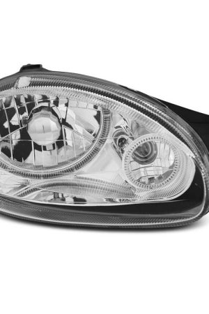 Coppia di fari Angel Eyes Opel Corsa B 93-00 Chrome