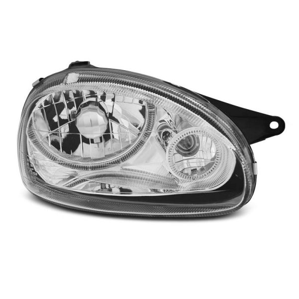 Coppia di fari Angel Eyes Opel Corsa B 93-00 Chrome