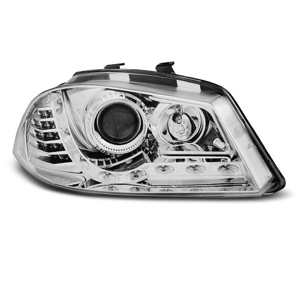 Fari Led stile luce diurna Seat Ibiza 6L 02-08 Chrome