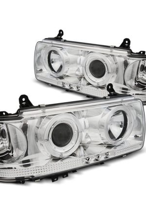 Fari Angel Eyes Toyota Land Cruiser FJ 80 90-97 Chrome