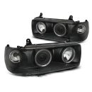 Fari Angel Eyes Toyota Land Cruiser FJ 80 90-97 Neri