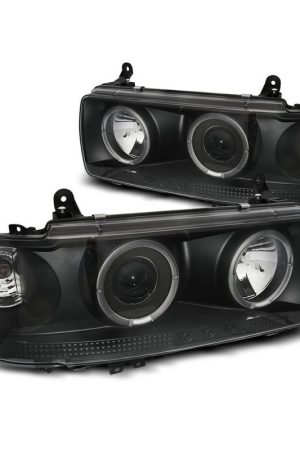 Fari Angel Eyes Toyota Land Cruiser FJ 80 90-97 Neri