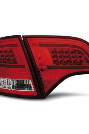 Coppia fari Led Bar posteriori Audi A4 B7 04-08 Avant Rossi e Bianchi