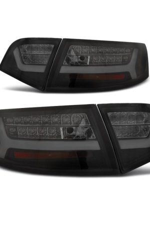 Coppia fari Led Bar posteriori Audi A6 C6 08-11 Neri Fume